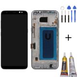 Te Samsung S8 Plus G955f Uyumlu Çıtalı Lcd Ekran Beyaz +Montajkiti