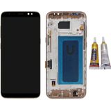 Te Samsung S8 Plus G955f Uyumlu Çıtalı Lcd Ekran Gold + B7000