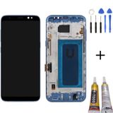 Te Samsung S8 Plus G955f Uyumlu Çıtalı Lcd Ekran Mavi +Montajkiti