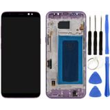 Te Samsung S8 Plus G955f Uyumlu Çıtalı Lcd Ekran Mor + Tamir Seti