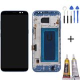Te Samsung S8 Plus G955f Uyumlu Çıtalı Lcd Ekran Orjinal Mavi