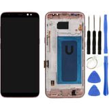 Te Samsung S8 Plus G955f Uyumlu Çıtalı Lcd Ekran Orjinal Rose