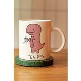 Tea Rex Baskılı Seramik Çay Kahve Kupası