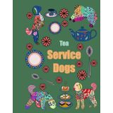 Tea Service Dogs: A whimsical coloring book for adults