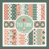 Tea Time Scrapbook Paper: Teapot Pattern Craft Paper Pad For Scrapbooking, Mixed Media, Origami, Junk Journals & Paper Crafts; 8.5 x 8.5"
