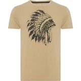 Tead T-Shirt Bej Erkek T-Shirt RFTEAD22-091 - Camel