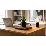 Teak Ağacından Saksı Altlığı Serisi - Tuza, Suya, Neme Dayanıklı - Tekerleksiz Model - 25x25 cm