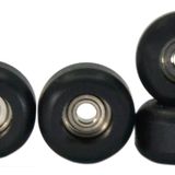 Teak Tuning CNC Poliüretan Parmak Tahtası Rulman Tekerlekleri, Siyah - 4 Tekerlekli Set - Sert Durometre ile Dayanıklı Malzeme
