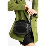 Teal Collection Kadın Omuz ve El Çantası – Çok Bölmeli, Zincir Askılı, Suni Deri, Şık Günlük Çapraz Çanta - Siyah