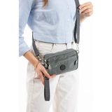 Teal Collection Unisex Mini Çapraz Çanta – Küçük Boy, Hafif, Günlük Kullanıma Uygun, Çok Amaçlı Omuz ve Bel Çantası - Gri