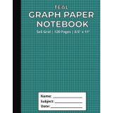 Teal Graph Paper Notebook: 5x5 Grid | 120 Pages | 8.5" X 11": Graph Paper for Math, Algebra, Geometry, Science, Drafting, Design, Bullet Journals & ... for Students, Teachers, and Professionals