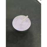 Tealight Gerçek Mum Mor Yuvarlak Fitilli Küçük Ev Dekorasyon 1 Adet