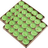 Tealight Mumlar, 100 adet (Yeşil)