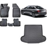 Team Car Fiat Egea Sedan 2015 Model 3D Bagaj Havuzu+3d Havuzlu Araca Özel Paspas Takımı - Siyah - Siyah