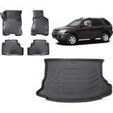 Team Car Kia Sportage 2009 Model 3D Bagaj Havuzu+3d Havuzlu Araca Özel Paspas Takımı - Siyah - Siyah