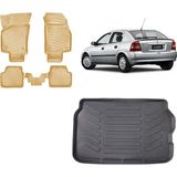 Team Car Opel Astra G Hb 2001 Model 3D Bagaj Havuzu+3d Araca Özel Bej Havuzlu Paspas Takımı - Siyah - Bej