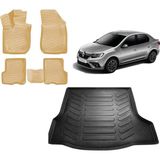 Team Car Renault Symbol 2013 Model 3D Bagaj Havuzu+3d Araca Özel Bej Havuzlu Paspas Takımı - Siyah - Bej