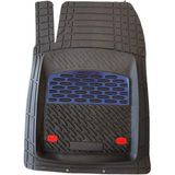 Team Car Safir Daewoo Lanos uyumlu Derin Havuzlu 3D Paspas Krom Mavi - Siyah - Mavi
