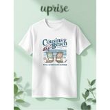 Team Conrad The Summer I Turned Pretty Baskılı Pamuklu Oversize Beyaz Tshirt - XL