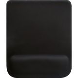 Team Ofis Ev Oyun Icın Kaymaz Taban Bilek Destekli Ergonomik Mouse Pad (23,5X20 Cm) (Siyah)