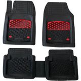 TeamCar Safir Ford Focus 3 Havuzlu Krom Kırmızı Paspas