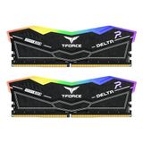 TEAMGROUP T-Force Delta RGB DDR5 Ram 32GB (2x16GB) 6400MHz PC5-51200 CL38 Masaüstü Bellek Modülü Ram 600 700 Serisi Yonga Seti XMP 3.0 Hazır Siyah FF3D532G6400HC38JDC01