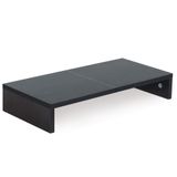 TEAMIX 20 inç monitör standı yükseltici, PC/TV/dizüstü bilgisayar/yazıcı için siyah masaüstü standı, depolama ile ahşap monitör yükseltici, bilgisayar standı klavye düzenleyici