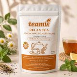 Teamix Relax Tea Melisa Limon Bitkisel Karışımlı Çay 20 Süzen Poşet Doypack Ambalaj - 20 Adet