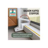 Teber Kalıp Pencere - Balkon Kapı Stoperi (Beyaz)