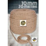 tebrikcim Jüt Halat ip 10mm 20 metre , kendir ip , Hasır ip - Dekor ipi