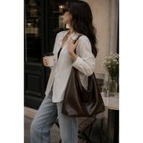 Tecer Bag Kadın Ayarlanabilir Askılı Fermuarlı Salaş Shopper Omuz Çantası