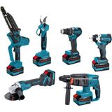 Tech Butiq Cat Power 1560 Kömürsüz Makine Seti 6 Parça