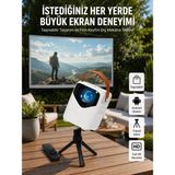 Tech Butiq Hd Ayaklı Portatif Projeksiyon Cihazı Android Işlemcili Sinema Projektörü - 0 - Siyah
