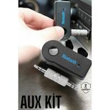 Tech Butiq Kablosuz Bluetooth Aux Araç Kiti Siyah Hafıza Kartlı - Ahşap