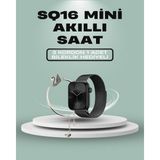 Tech Butiq Sq-16 Mini Series 10 Akıllı Saat – 3 Kordon + Hediye Bileklik - 0 - 12 Yaş