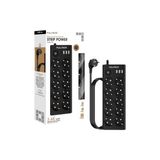 Tech Butiq Termal Akım Korumalı Priz Çoğaltıcı, 10 Priz, 3 Usb, 1 Type-C Girişi, Çocuk Korumalı, 2 Metre Uzatma Kablosu - Siyah