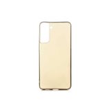 Techaks Kılıf Yumuşak Dokulu Renkli Ince Silikon Kapak Premier Gold Samsung Galaxy S21 Plus ile uyumlu