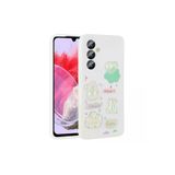 Techaks T29860-TCHS Galaxy M34 5G Kılıf Kabartma Figürlü Parlak Zore Toys Silikon Kapak - Beyaz