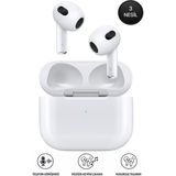Tech&bello accessories 3 Nesil Kablosuz Bluetooth Kulaklık Ios Android Uyumlu Dokunmatik Kulakiçi Pop-Up Ekranlı - Beyaz