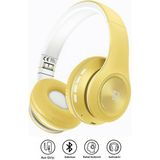Tech&bello accessories Kablosuz Kulaküstü Bluetooth Kulaklık Stereo-Mikrofon-Aux HK-036 - Sarı