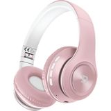 Tech&bello accessories Kablosuz Kulaküstü Bluetooth Kulaklık Stereo-Mikrofon-Aux Sd Kart HK-036 - Pembe