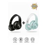 Tech&bello accessories Kablosuz Kulaküstü Siyah+Mavi Bluetooth Kulaklık Stereo-Mikrofon-aux Sd Kart HK-036