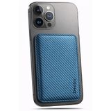 Tech&bello accessories Magsafe Cüzdan Kartlık Standlı Karbon Görünüm Manyetik Tüm Telefon Modelleri İle Uyumlu