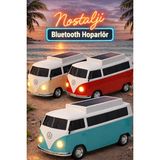 Tech&bello accessories Nostaljik Işıklı Bluetooth Hoparlör | Fm Radyo, Usb, Aux ve Hafıza Kartı Destekli Nostalji 2 - Çok Renkli