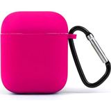 Tech&bello accessories Premium Silikon 1 ve 2 Nesil Koruyucu Içi Kumaş Kulaklık Kılıfı - Pembe