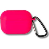 Tech&bello accessories Premium Silikon Pro ve Pro 2 Nesil Premium Koruyucu Içi Kumaş Kulaklık Kılıfı - Koyu Pembe