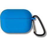 Tech&bello accessories Premium Silikon Pro ve Pro 2 Nesil Premium Koruyucu Içi Kumaş Kulaklık Kılıfı - Mavi