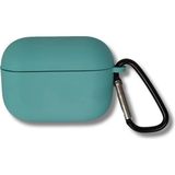 Tech&bello accessories Premium Silikon Pro ve Pro 2 Nesil Premium Koruyucu Içi Kumaş Kulaklık Kılıfı - Turkuaz