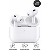 Tech&bello accessories Pro Kablosuz Bluetooth Kulaklık Ios Android Uyumlu Dokunmatik Kulakiçi Pop-Up Ekranlı - Beyaz