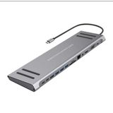 Techbender 14in1 Type-C to Multi Function Docking Station - 4K HDMİ Dönüştürücü 100w pd 3.0